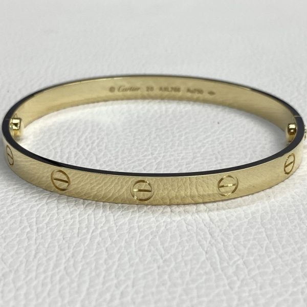 18K Solid Gold Cartier Love Bracelet 1 1 Copy New Screw