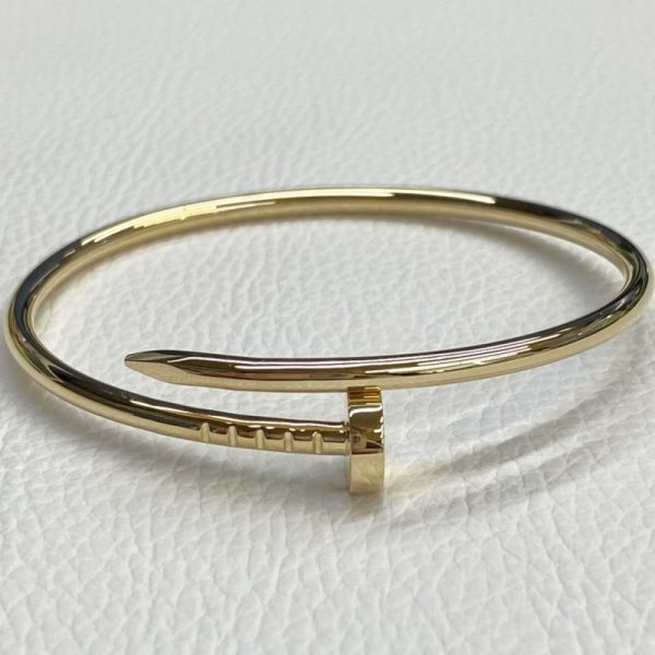 Cheap Cartier Solid 18K Gold Nail Small Model Bracelet