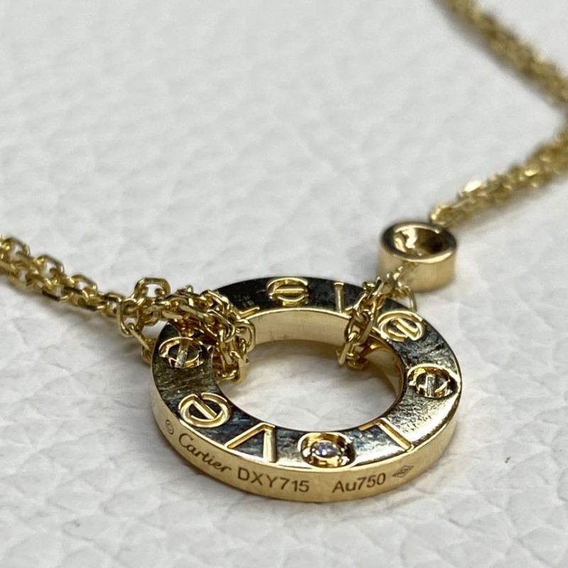 Copy Cartier 18K Love 2 Diamonds Pendant (3) Copy Cartier 18K Love 2 Diamonds Pendant