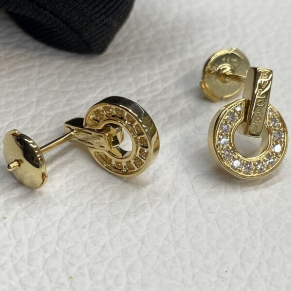 Custom Bvlgari Bvlgari 18K Openwork Diamonds Earrings