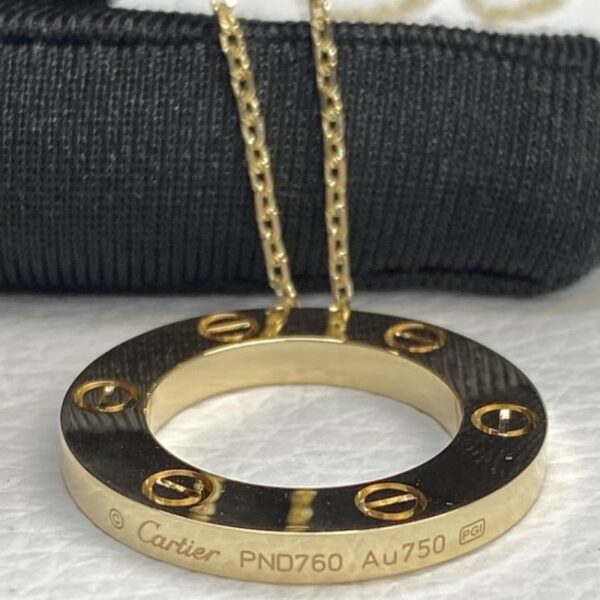 Factoy Price Cartier 18K Yellow Gold Love Pendant Necklace