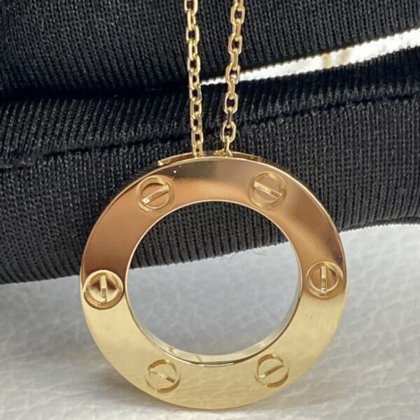 Factoy Price Cartier 18K Yellow Gold Love Pendant Necklace