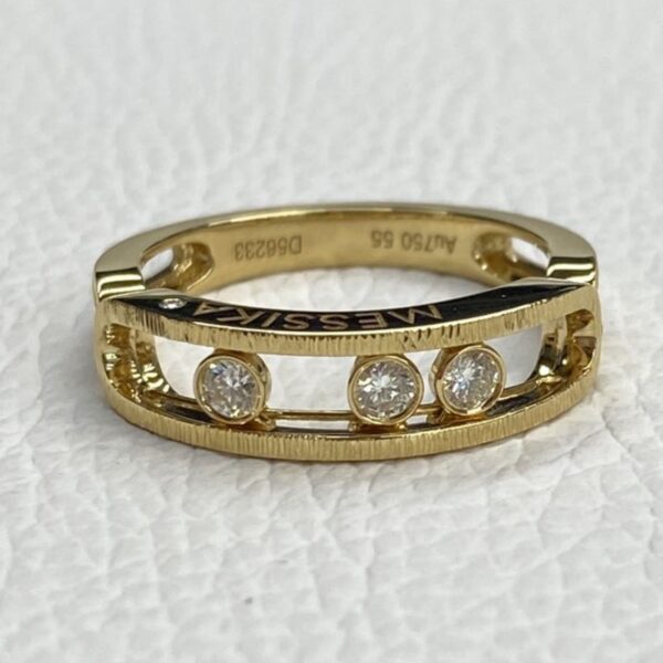 Messika Move Classique 18K Yellow Gold Diamond Ring