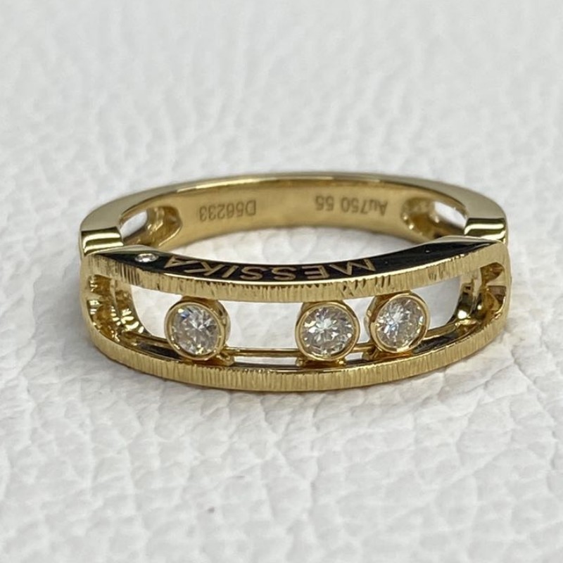 Messika Move Classique 18K Yellow Gold Diamond Ring Messika Move Classique 18K Yellow Gold Diamond Ring