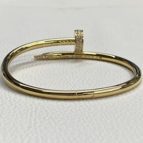 Replica Cartier 18K Gold Diamonds Juste Un Clou Classic Model Bracelet