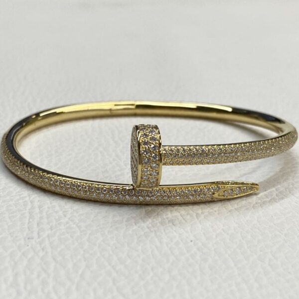 Replica Cartier 18K Gold Diamonds Juste Un Clou Classic Model Bracelet