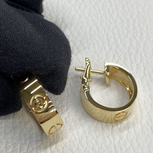 11 Copy Cartier Classic Model Love 18K Yellow Gold Hoop Earrings
