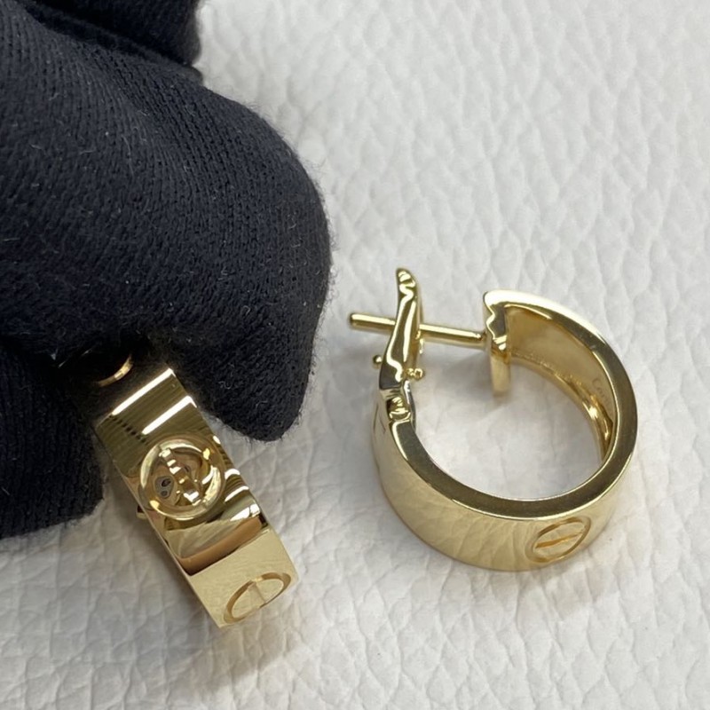 11 Copy Cartier Classic Model Love 18K Yellow Gold Hoop Earrings (2) 11 Copy Cartier Classic Model Love 18K Yellow Gold Hoop Earrings
