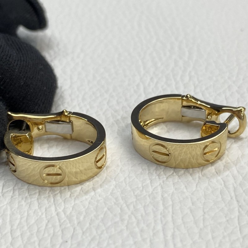 11 Copy Cartier Classic Model Love 18K Yellow Gold Hoop Earrings (5) 11 Copy Cartier Classic Model Love 18K Yellow Gold Hoop Earrings