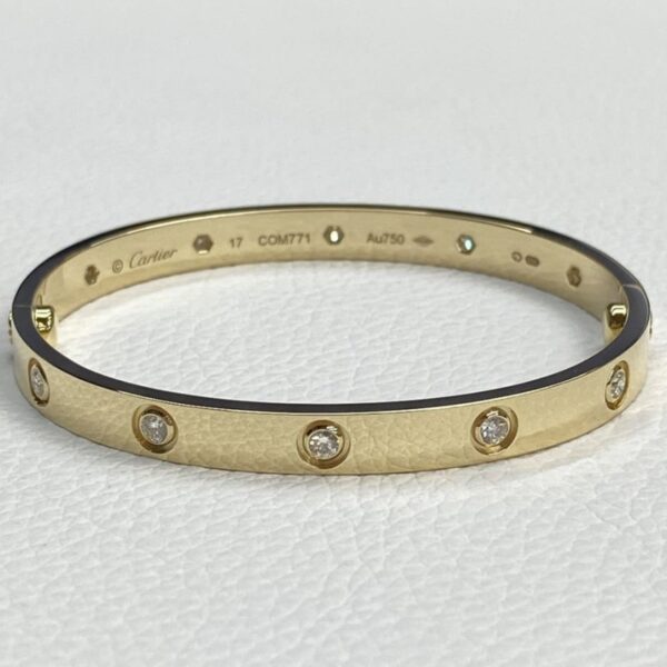 Copy Cartier 10 Diamonds Love Bracelet Classic Model
