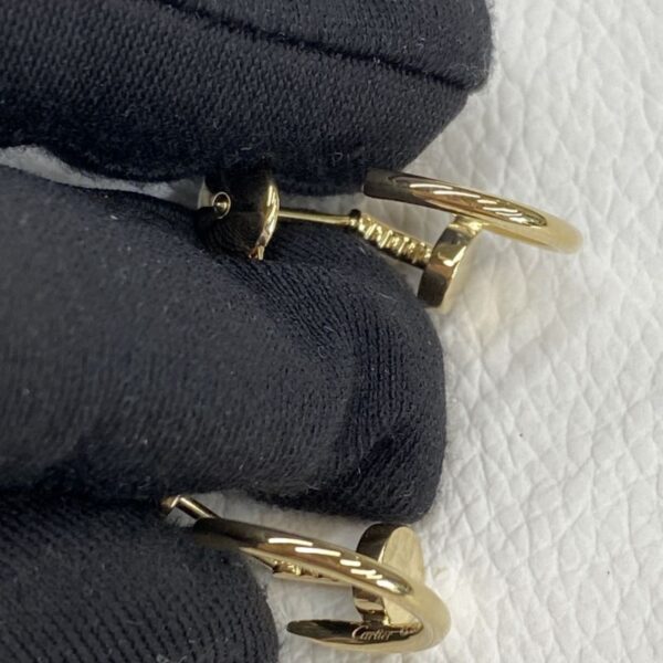 Hot Sale Cartier Small Model 18K Yellow Gold Nail Earrings