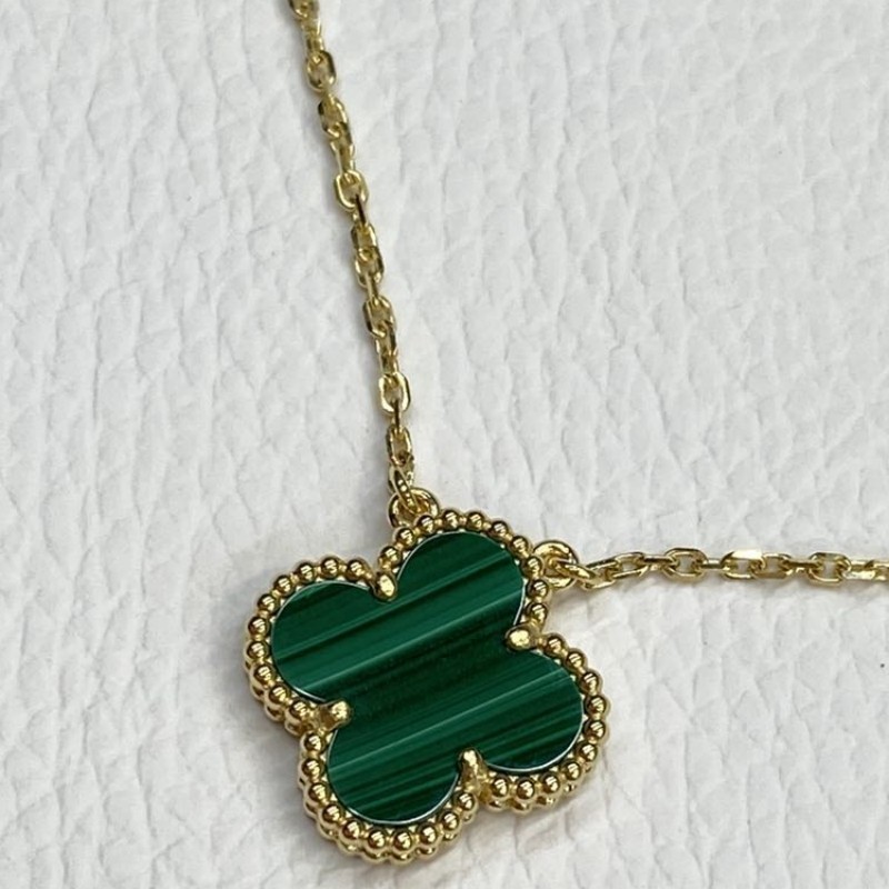 Hot Sale Van Cleef Arpels Vintage Alhambra Malachite Pendant Necklace (2) Hot Sale Van Cleef Arpels Vintage Alhambra Malachite Pendant Necklace