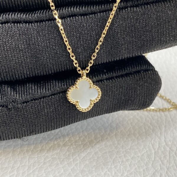 Van Cleef Arpels Mother of Pearl Sweet Alhambra Pendant Necklace